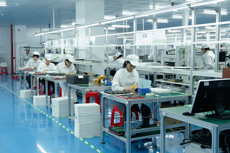 BMS protection board final manual assembly line