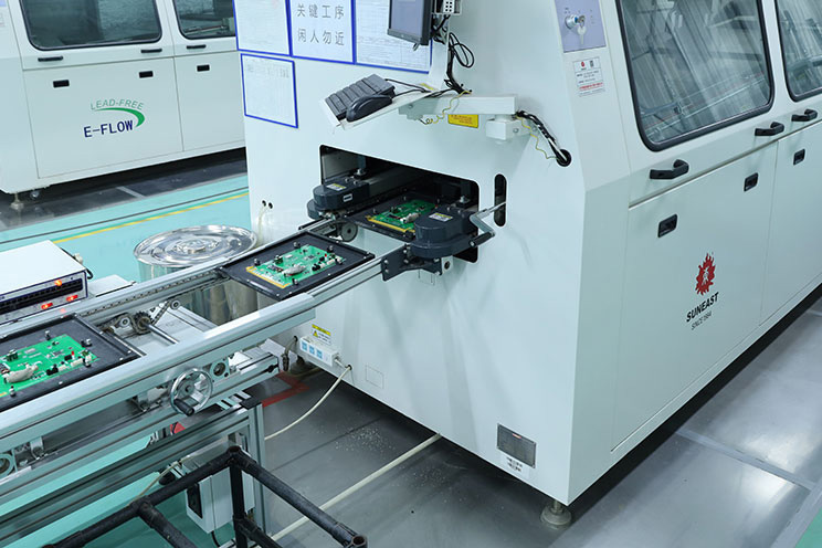 Automated reflow soldering oven for lithium battery management systems